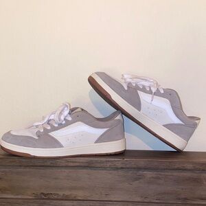 Vans Classic White and Gray Low-Tops